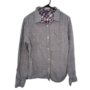 Oakley Long Sleeve Button Up Flannel Shirt